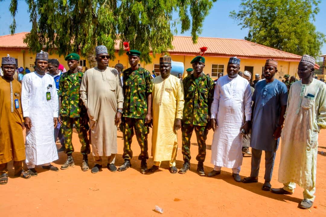 Senator Yari team at the passing out parade in Zaria, Kaduna state