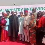 The Minister of Environment Balarabe Abbas Lawal and other guests during the PCBs commissioning on Thursday