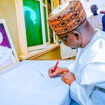 Nasarawa Governor Abdullahi Sule paying condolence visit to Elder Anthony Sani, over the passing of his wife, Mary Folashade, on Monday, November 24, 2025