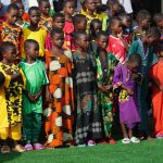 Freed students of St. Mary’s Catholic School in the Papiri community pose for photographs upon their arrival at the government house, in Minna, Nigeria, Monday, Dec. 22, 2025. (AP Photo/Sunday Alamba)