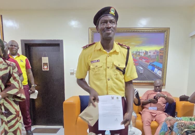Senior Traffic Officer Olatunfe Oluwole John
