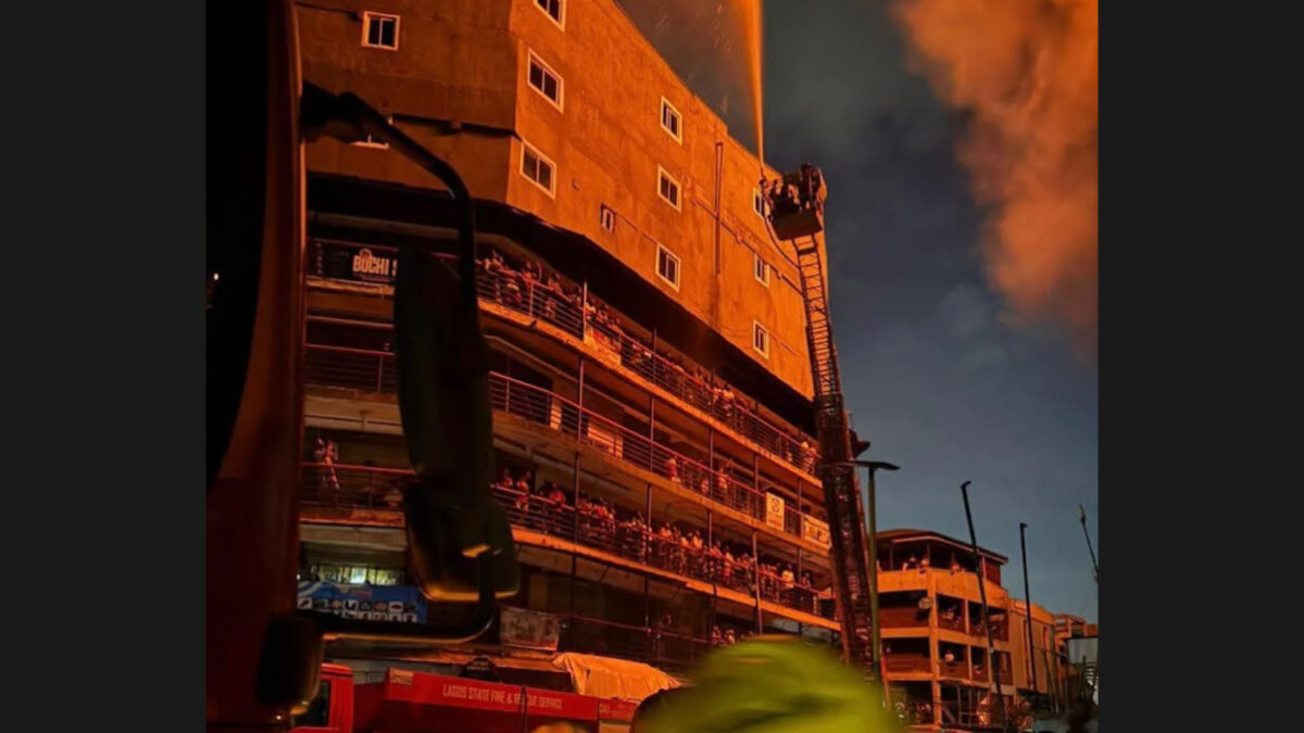 GNI fire: Lagos orders residents, businesses to vacate danger zone