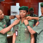 Army Spokesperson, Colonel Appolonia Anele decorated by senior military officer of the Nigerian Army