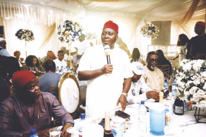 From L to R; Representative of Governor Enugu State, Mr Emeka Ajogwu, the event Chairman, Hon Justice George Nnamani and Book reviewer, Dr Adaobi Nwoye.