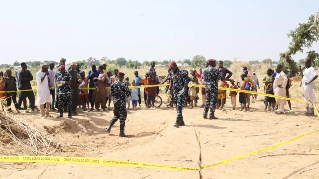 One strike hit a field near a village in Sokoto state