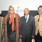 From L-R Shade Bambatoum-Young, Honorary Life President, Lagos Chamber of Commerce and Industry (LCCI), Dr Ngozi Omambala, Converner, Artistic Pulse Festival; Mr Gabriel Idahosa, President, LCCI, and Ovo Ogufere, Chief Executive Officer, Xa International during the press conference on the upcoming Artistic Pulse Festival in Lagos