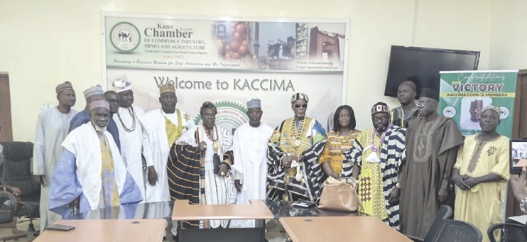 President of KACCIMA and the delegation from Ghana
