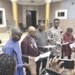 Swearing-in going on at the Alesa palace