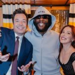 Jimmy Fallon, Burna Boy and Millie Bobby Brown