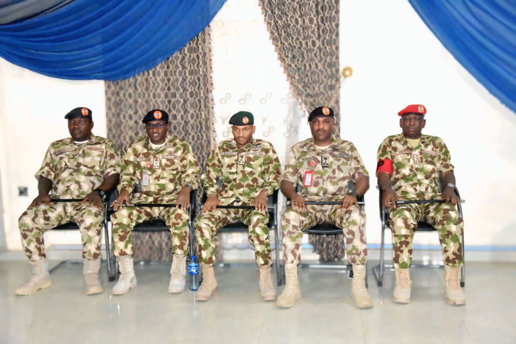 Theatre Commander decorates five newly promoted Brigadier Generals with new ranks