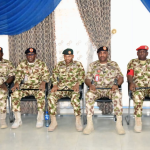 Theatre Commander decorates five newly promoted Brigadier Generals with new ranks