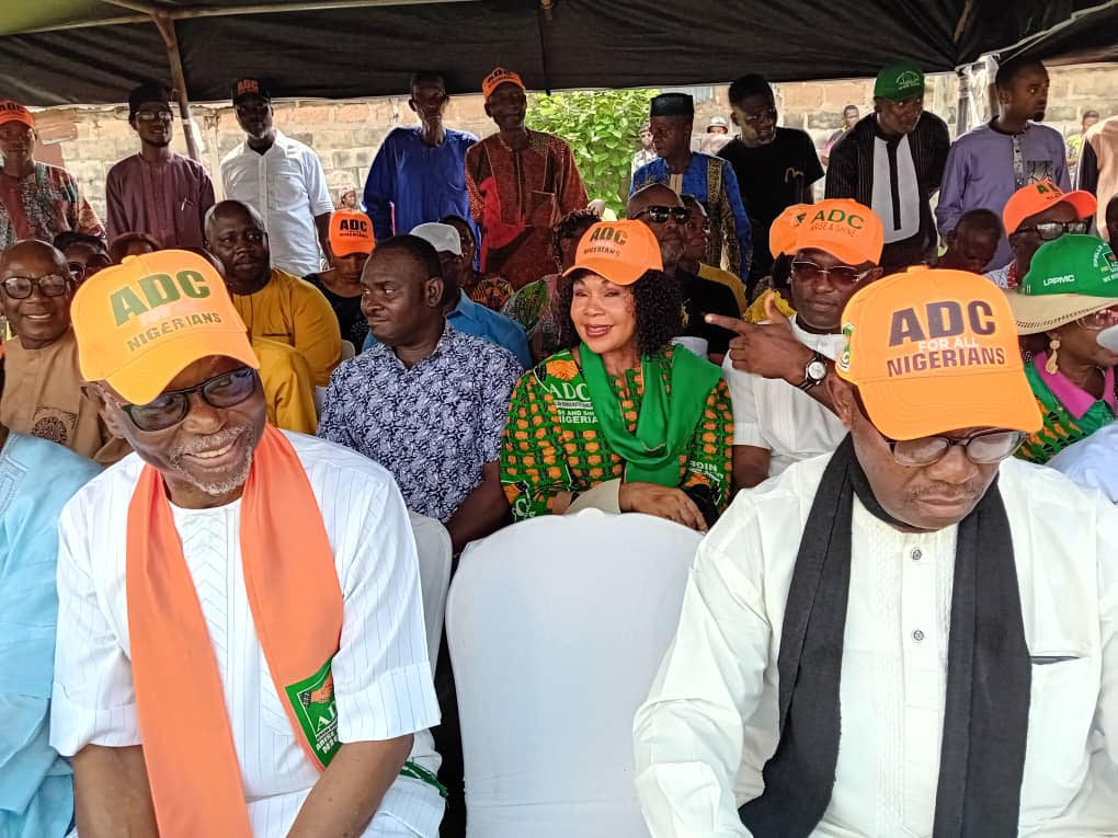 Chief John Odigie Oyegun and Mr. Festus Igbinoba at the unveiling ceremony of the ADC in the South-South