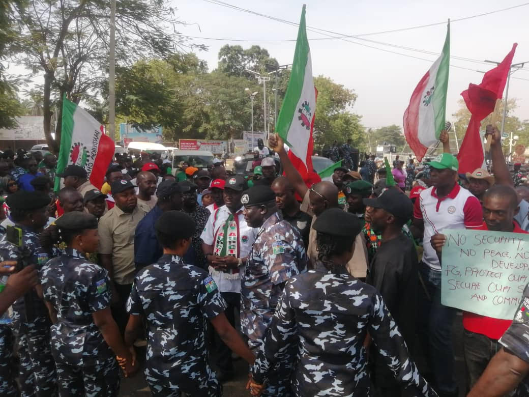 Benue NLC protests insecurity and urges FG to act urgently