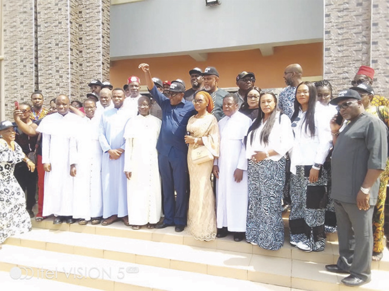 • Metuh with some clergymen and dignitraies after the celebration