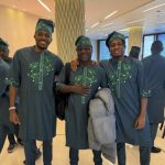• Super Eagles on arrival in Fes, Morroco on Thursday