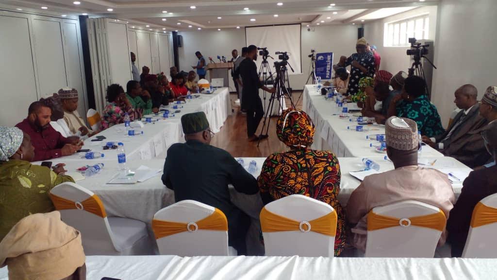 Cross section of education commissioners listing to Prof. Oloyede