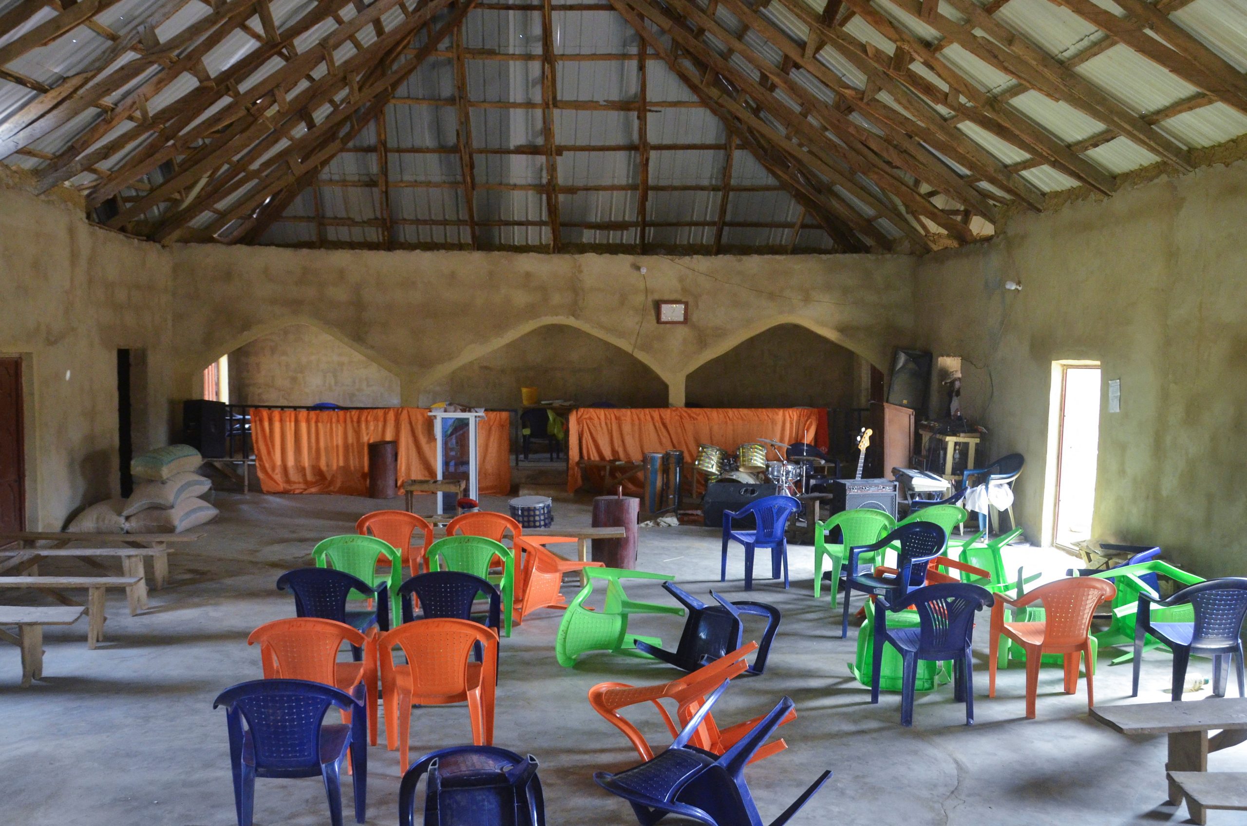 An interior view of Haske Cherubim and Seraphim Movement Church, after an attack by gunmen in which worshippers are kidnapped, in Kurmin Wali, Kaduna Nigeria, January 20, 2026. REUTERS/Nuhu Gwamna