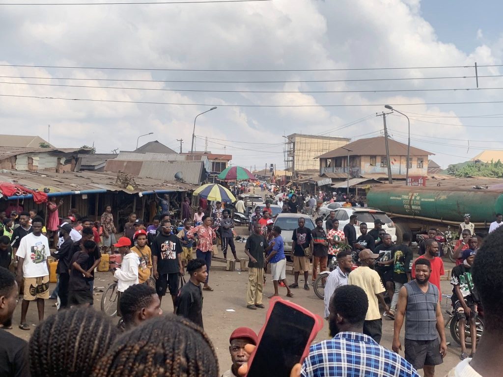 Protest against insecurity grounds commercial activities in Ekpoma
