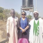Adejoh (middle) flanked by community leaders