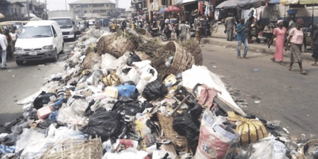 Heaps of refuse in Lagos metropolis
