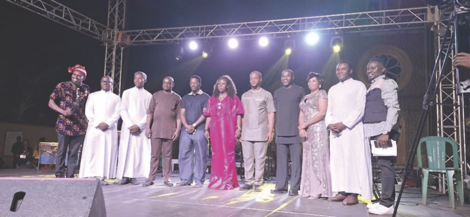 Hon. Ebuka Igwe, Fr. George Adimike, Hon. Uche Okonkwo, Nelson White, Hon. Amaka Obi and other dignitaries at the event