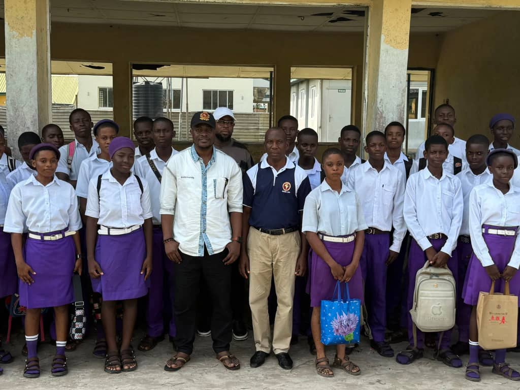 Comedian MC Senibo WAEC scholarship beneficiaries