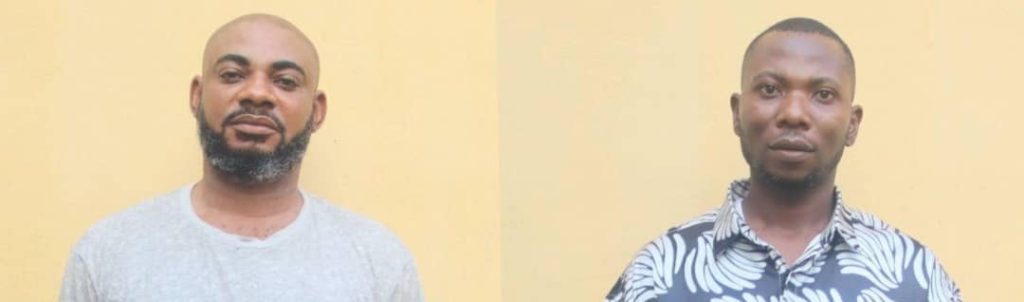 Divine Kelechi Unueze (L) and Geoffrey Atizara (R)