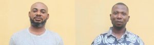 Divine Kelechi Unueze (L) and Geoffrey Atizara (R)