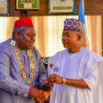 Presentation of Safety Ambassador Award to His Excellency the Governor of Kogi State Alhaji Usman Ahmed Ododo by the President of Institute of Safety Professionals of Nigeria Chief Dr. Udezi Stephen at Goverment House Kogi state Nigeria on the 27 day of January 2026.