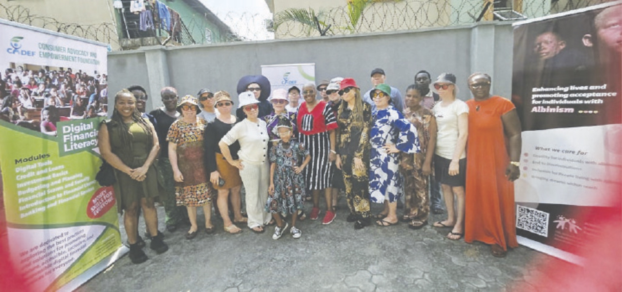 Persons Living With Albinism at the empowerment programme in Lagos