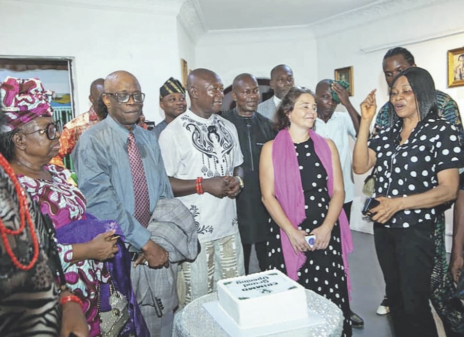 Some of the guests at the unveiling