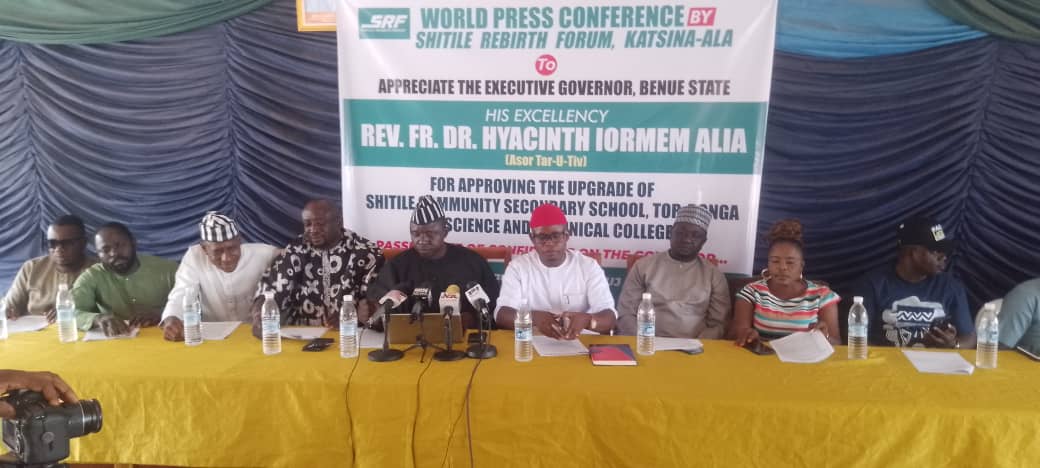 Benue: Shitile Rebirth Forum passes vote of confidence in Gov Alia, Wombo, others, condemns insecurity