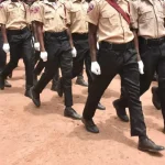 FRSC officers marching