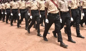 FRSC officers marching