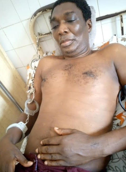 Pastor Benjamin Egbaji while in Cotonou prison and after his release from detention
