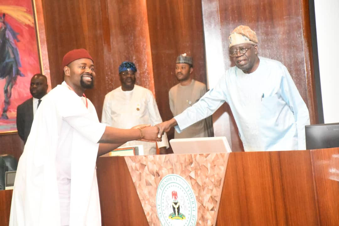 Tinubu swears in Peter Eze as FCC commissioner, inaugurates 37-member board