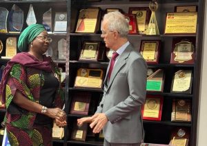 NiDCOM CEO Abike Dabiri-Erewa and Türkiye Ambassador to Nigeria Mehmet Poroy