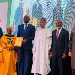 L-R: The Chairmans of Nigeria Reputation Management Group (NRMG) Board, Yomi Badejo-Okusanya, Moji Makanjuola, board member NRMG, Former Lagos State Governor and ex-Minister of Works, Babatunde Fashola, Minister of Information and National Orientation, President, Nigerian Institute of Public Relations and Member of Board, Global Alliance for Public Relations and Communication Management, Ike Neliaku, and Chairman/CEO of Channels Media Group and pioneer Chairman of the Nigeria Reputation Management Group (NRMG) Body of Advisers, at the 1st Nigeria Reputation Summit, Yar’Adua Centre, Abuja, on Tuesday, January 20, 2026