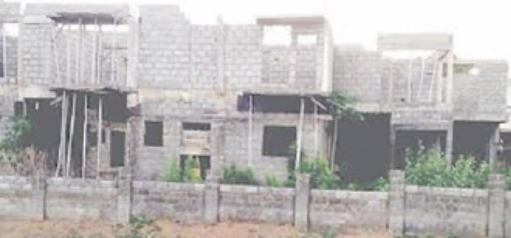 • An estate under construction