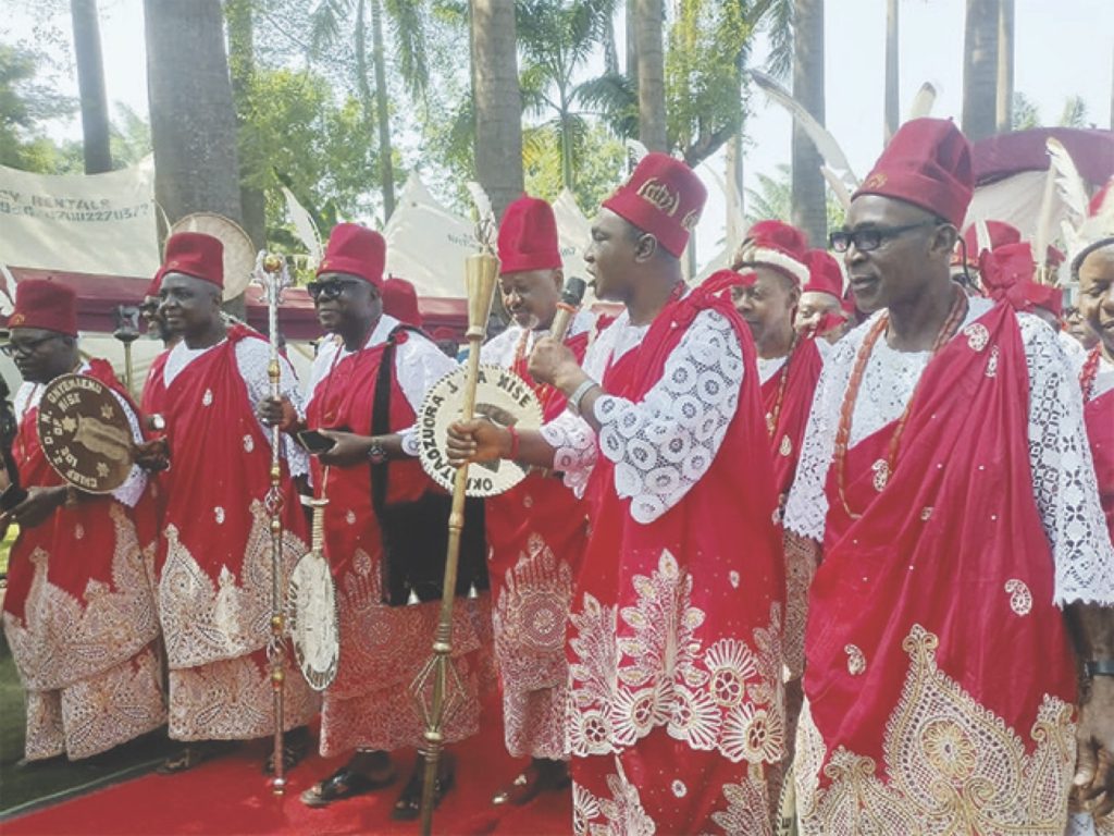 • Group of Ozo title holders from Nise commnunity