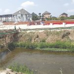• Side view of the Heartland Resort located at the bank of the Nworie River
