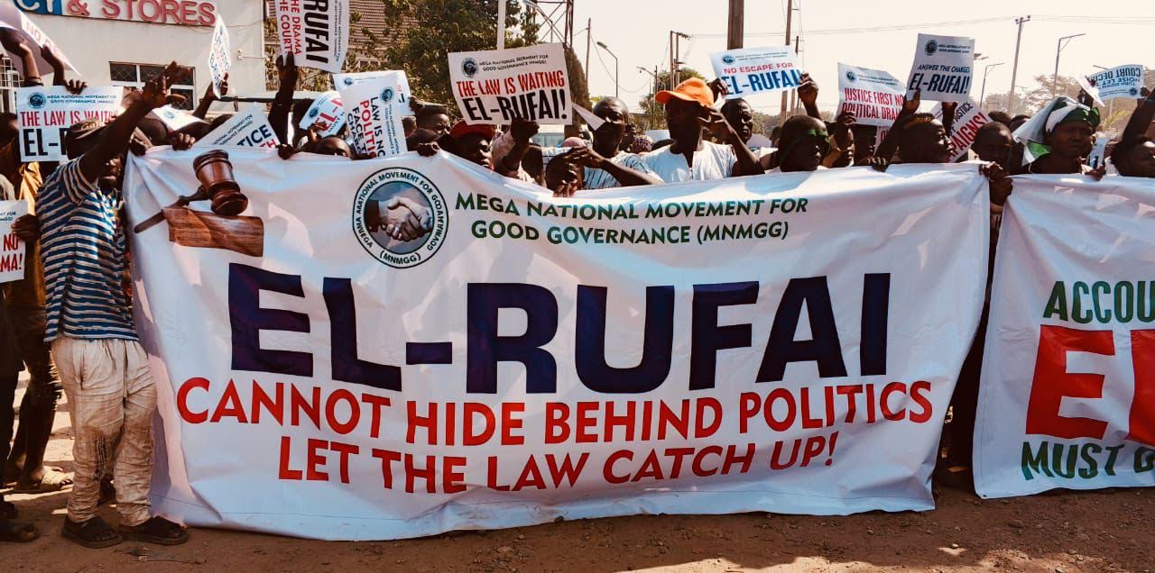Drama rocks EFCC as protesters demand El-Rufai probe
