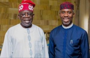 President Bola Tinubu and Uche Nwosu