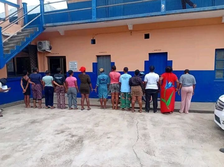 12 Nigerian sex workers, others arrested by police in Ghana