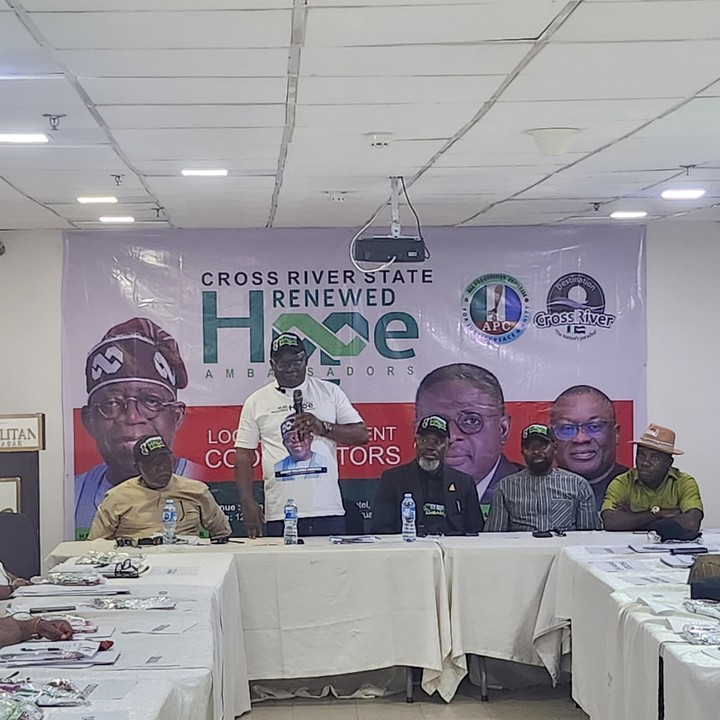 Cross River State Coordinator of the Renewed Hope Ambassadors, Soni Abang,