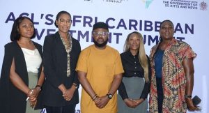 L-R: Communications Coordinator, Aquarian Consult, Fatima Idris; Chief of Staff, Aquarian Consult, Serumun Ubwa; Media Professional and Convener of Geopolitics Series, Senator Iroegbu; Head of Corporate Services, Aquarian Consult, Rotkangmwa Gowon; Project Development Manager, Aquarian Consult, Chivegunum Okparaolu