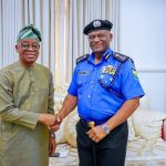 Oyetola receives new IGP in Abuja, pledges stronger partnership