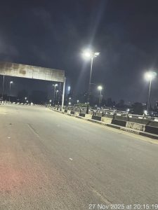 A light highway in Lagos
