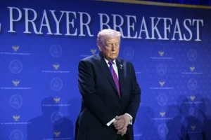 AFP__20260205__96AM7CX__v1__MidRes__UsPoliticsReligionPrayerBreakfastTrump-768×512
