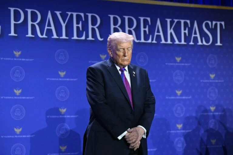 AFP__20260205__96AM7CX__v1__MidRes__UsPoliticsReligionPrayerBreakfastTrump-768×512